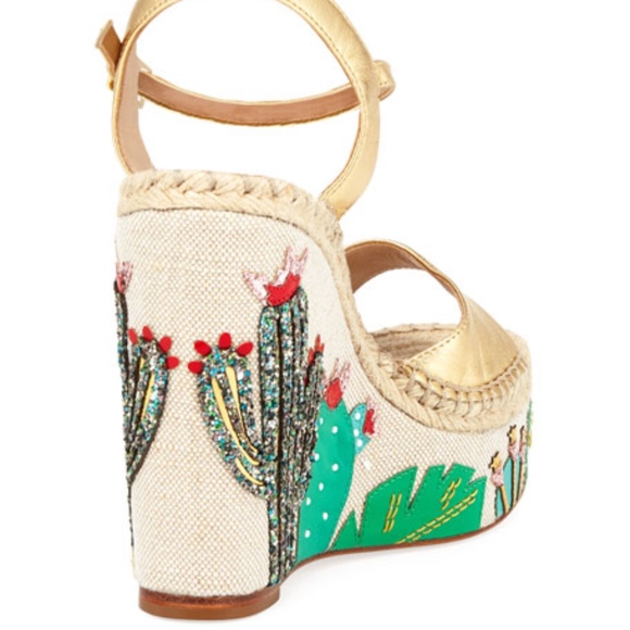 Kate Spade Cactus Wedges Platform Sandals - Picture 2 of 6